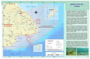Important coral reef sites on the Pacific Coast